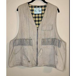 Tuff Gear Vest Women’s Tan Fishing Outdoor Gardening USA Made Size Large